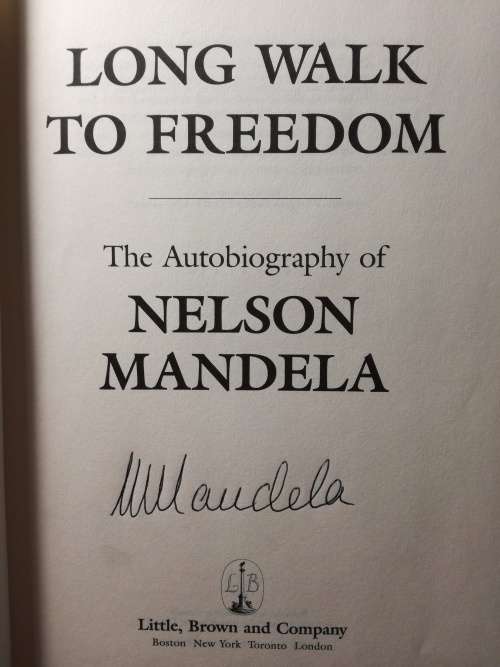 The Long Walk To Freedom, Signed by Nelson Mandela, First Edition 1994 + COA by C Greenfield