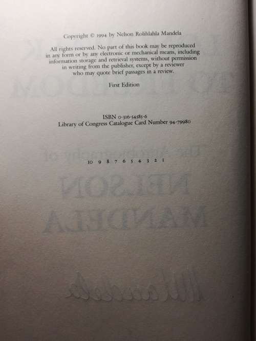 The Long Walk To Freedom, Signed by Nelson Mandela, First Edition 1994 + COA by C Greenfield