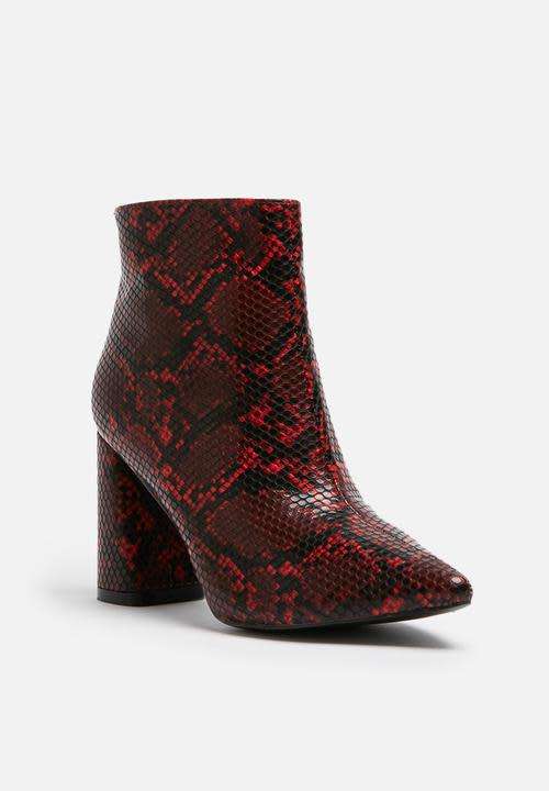 Snakeskin Ankle Boots