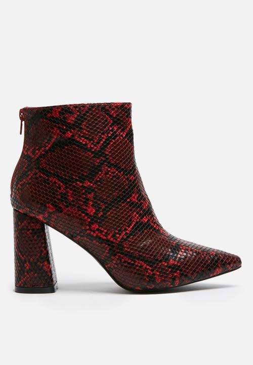 Snakeskin Ankle Boots