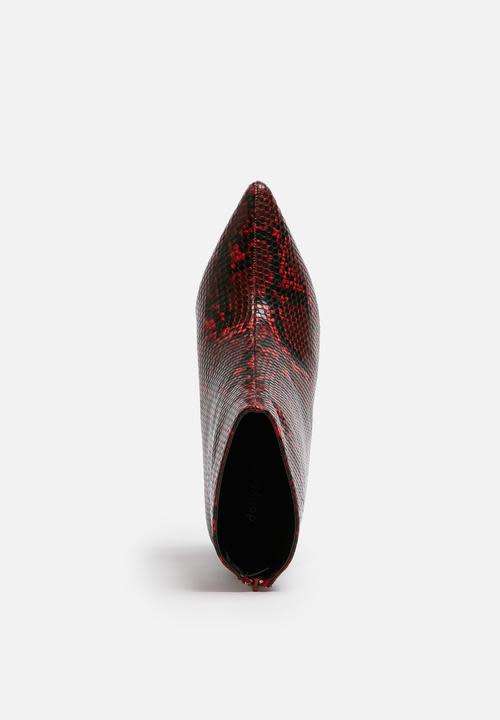 Snakeskin Ankle Boots