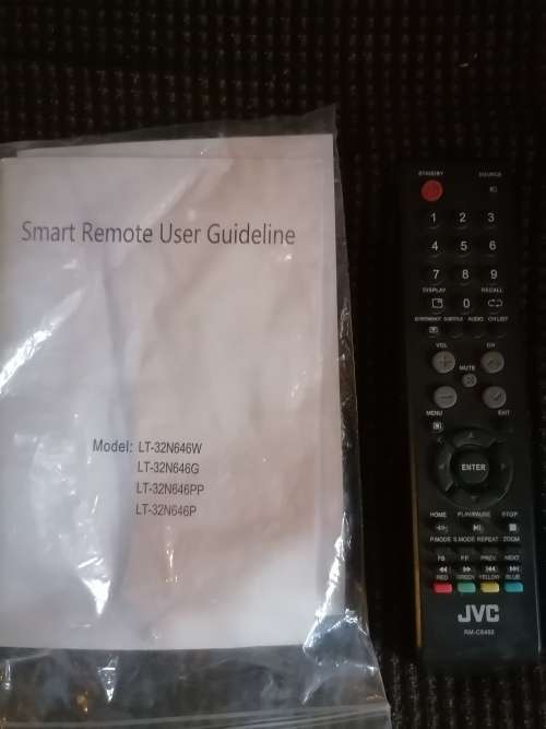 JVC 32INCH SMART LED TV WITH REMOTE AND MANUEL