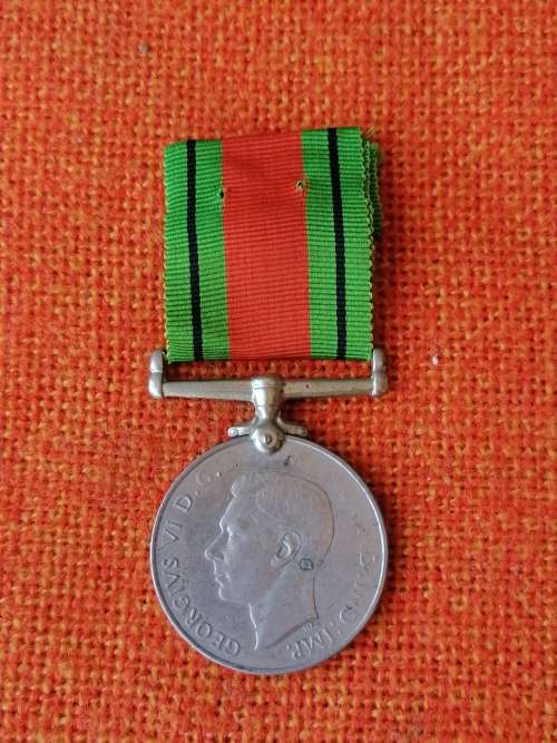 DEFENCE MEDAL AWARDED TO C. S DU PLESSIS