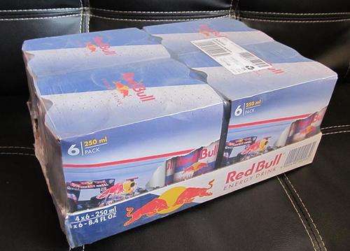 24 pack of Redbull cans (original flavour)