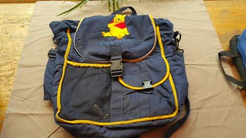 A LOVELY BIG BLUE GORGEOUS WINNIE THE POOH THEMED BACKPACK/BABY NAPPY BAG!!!!!!