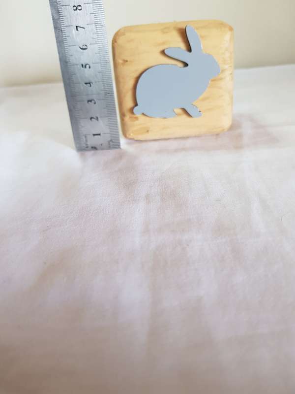 Collection of Bunny themed items! Book holders, Ceramic Bunny & Wooden Bunny Block