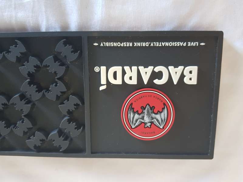 Bacardi Rubber Drinks Mat 60cm