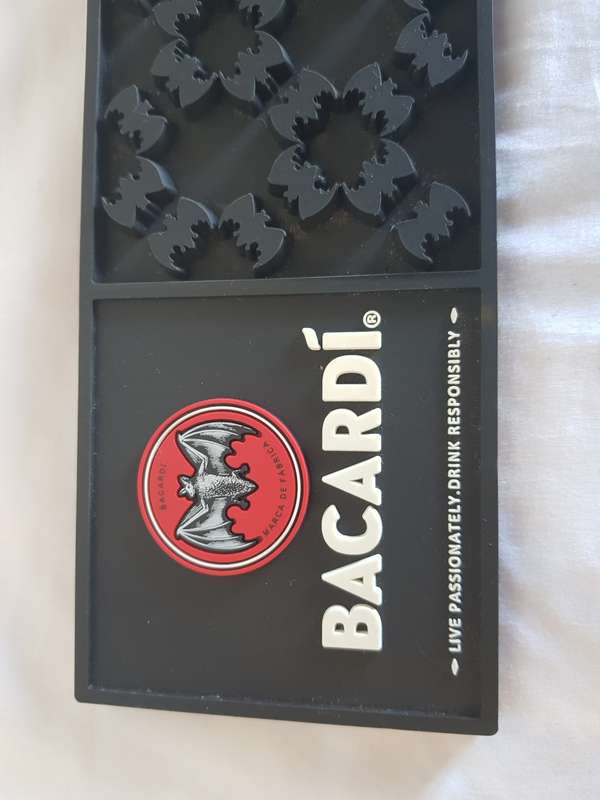 Bacardi Rubber Drinks Mat 60cm