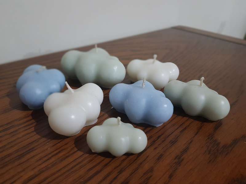 Beautiful Collection of 7 mixed Cloud Candles