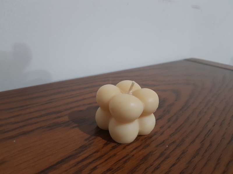 Mini Cube Candle Beige 3CM X 3CM X 3CM