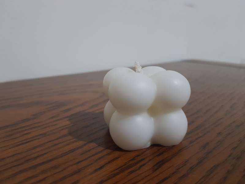 Mini Cube Candle White 3CM X 3CM X 3CM
