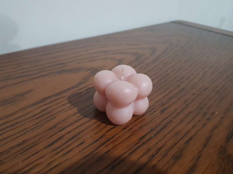 Mini Cube Candle Pink 3CM X 3CM X 3CM