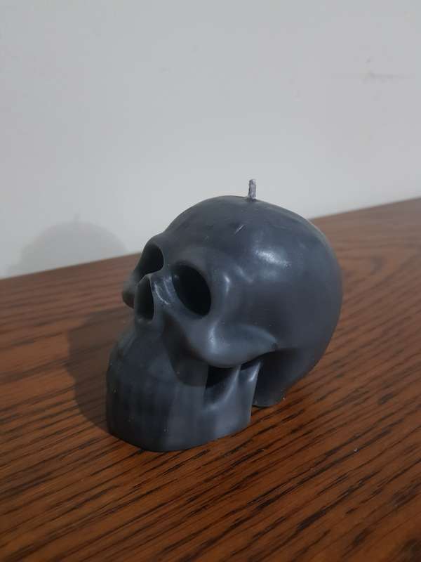 Skull Candle - Grey 10cm
