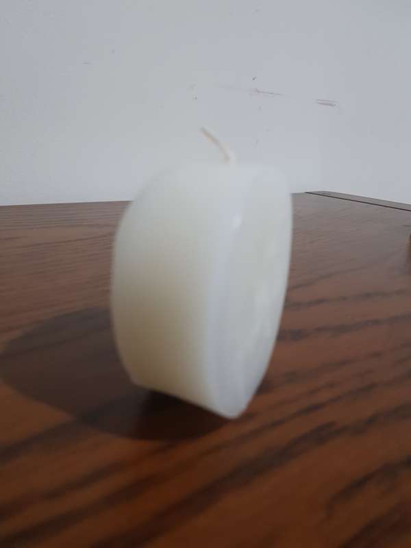 White Moon Candle in Box 6.5cm