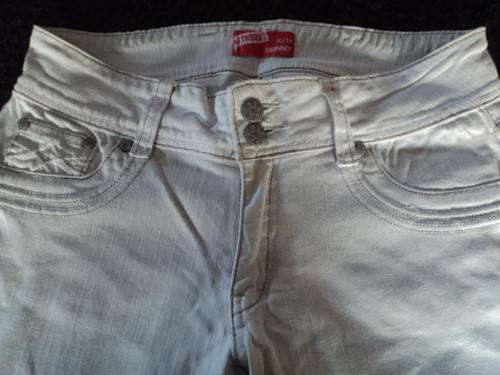STUNNING NETWORK LADIES WHITE SKINNY JEANS SIZE 34!!!!!