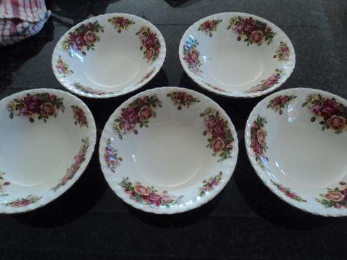 5 X STUNNING ENGLISH ROSE ROYAL CHINA BOWLS!!!!
