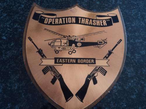 AWESOME COPPER OPERATION THRASHER EASTERN BORDER PLAQUE / CREST!!!!