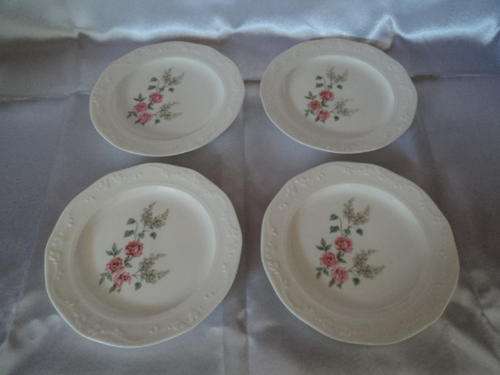 4X STUNNING CONSTANSIA LA ROCHELLE FINE CHINA RSA CANTATA SIDE PLATES !!!!