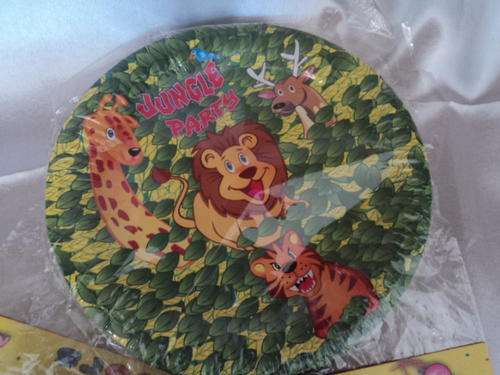 3X PACKS OF 10 JUNGLE THEMED 9" (23CM) PARTY PLATES!!!!!!!