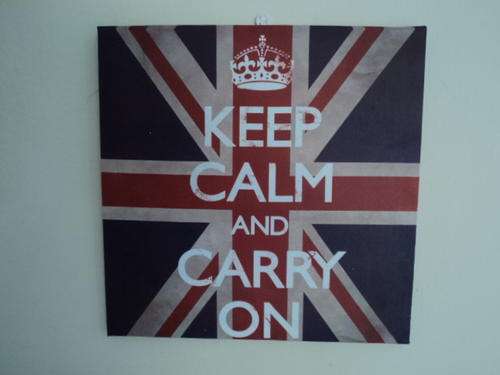 AWESOME " KEEP CALM AND CARRY ON " CANVAS PRINT!!!!!!