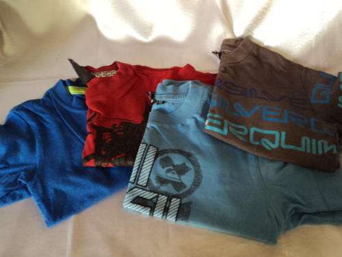 4 USED BOYS T-SHIRTS!!!! QUICKSILVER/BAD BOY