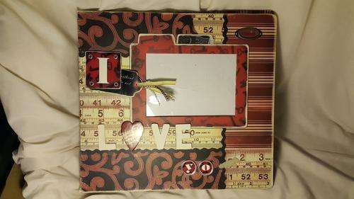 WOW!!! A GORGEOUS " LOVE " THEMED SCRAPBOOKING ALBUM!!!!!! 32 X 35CM 12 INSERTS (24 PAGES)