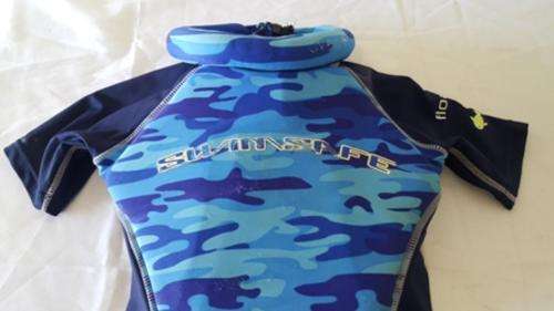 BOYS BLUE CAMO SWIMSAFE SWIMSUITE!!!!!! SIZE SMALL!!!!!