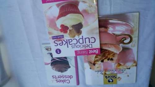 A MIX OF 3 DELICIOUS BAKING RECIPE BOOKS!!!! STORK, CUPCAKES