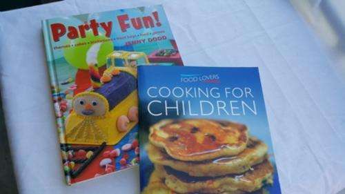TWO ABSOLUTELY INCREDIBLE BOOKS!!! PARTY FUN AND COOKING FOR CHILDREN!! MUST HAVE FOR ANY MOM!!!!