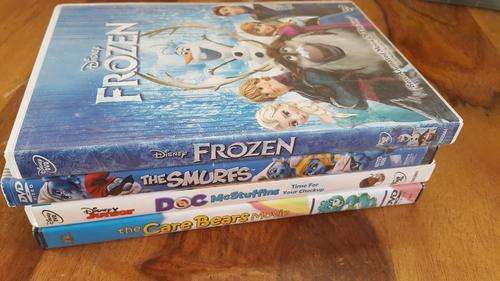 CUTE KIDDIES DVD'S!!!! FROZEN / THE SMURFS / DOC MCSTUFFINS / CARE BEARS