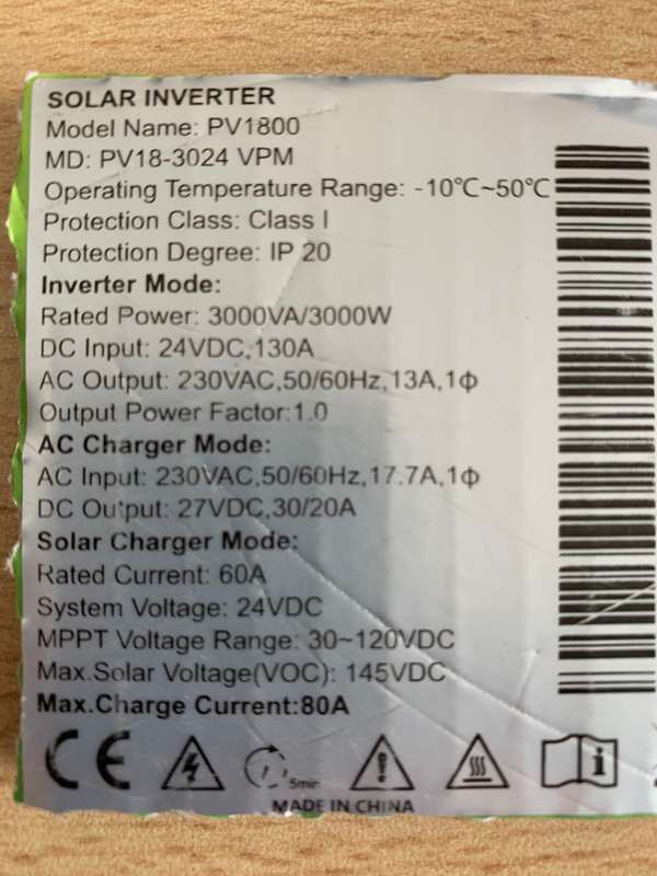 Must 3kW Inverter