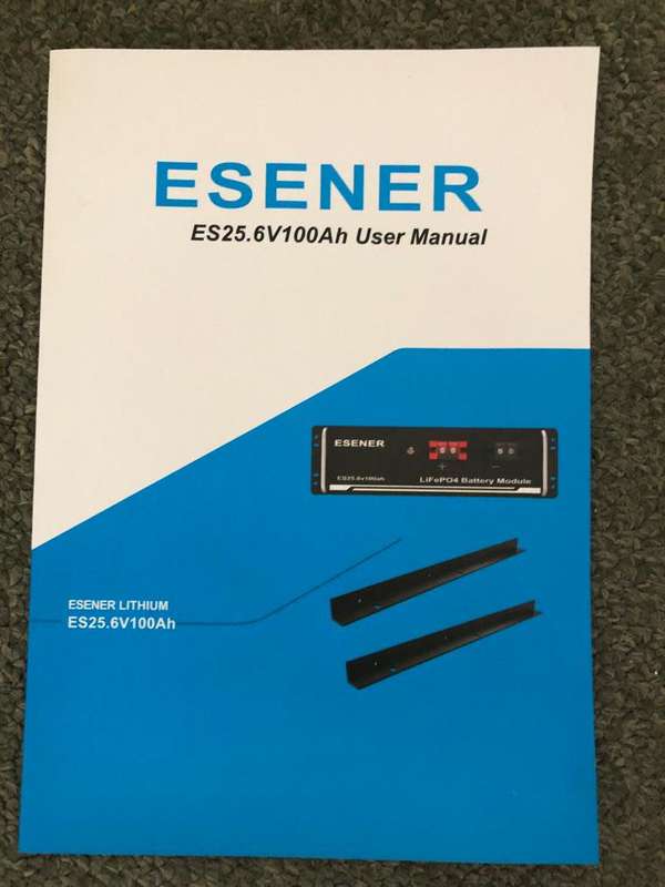 Esener 24V Lithium Battery
