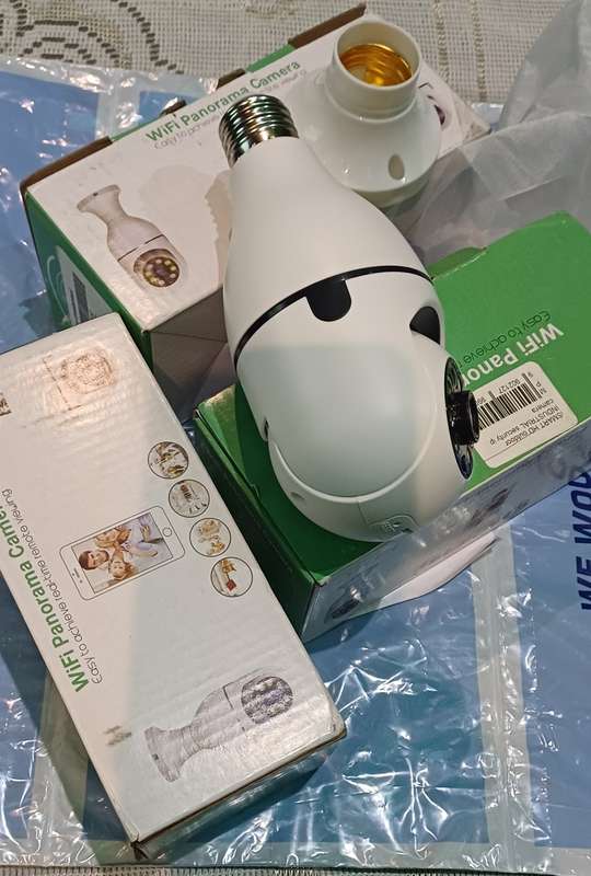 Wifi bulb rotating camera