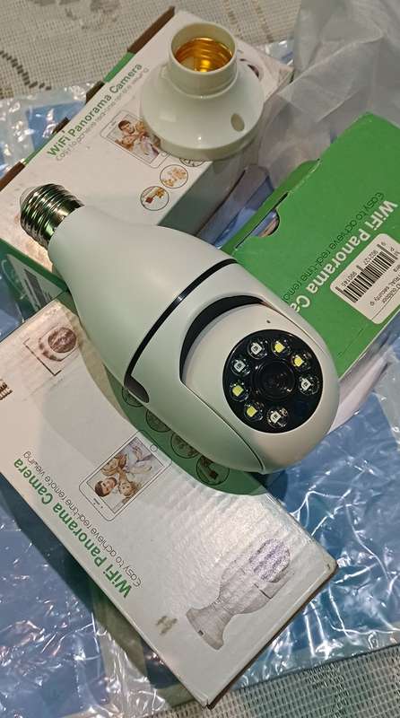 Wifi bulb rotating camera