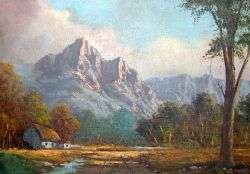 A beautiful original oil on board by well known listed artist JL Faure