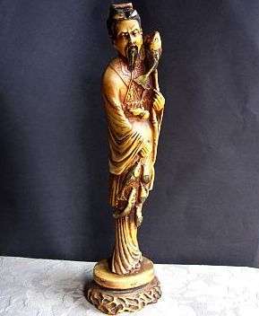 A signed Japanese statue - unknown composition