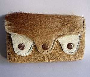 GENUINE SPRINGBOK PURSE - 3 COMPARTMENTS