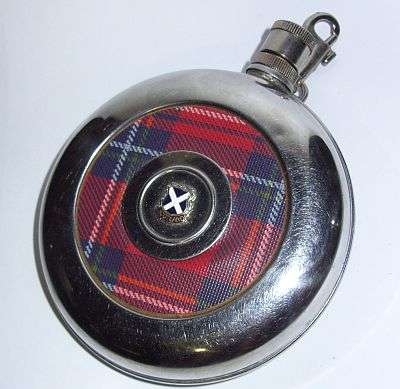 GIVE ME A PINT !! SCOTTISH HIP FLASK , AYE