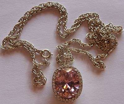 OOH BABY !! PRETTY IN PINK AND STERLING SILVER - GORGEOUS PIECE