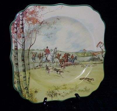 A stunning plate by Royal Doulton - FOX HUNTING