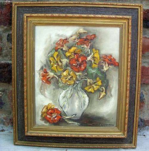 A BEAUTIFUL ORIGINAL OIL ON BOARD SIGNED ME KRYNAUW .....AWESOME PIECE ...LOW SHIPPING COSTS