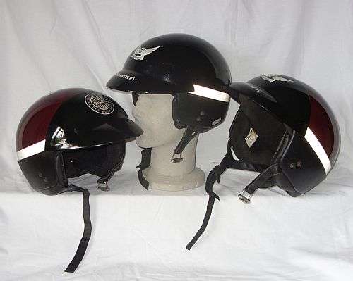 ULTRA COOL !!! 3 OPEN FACE BIKER HELMETS BY CHEVIGNON !!! BID FOR ALL THREE !!!