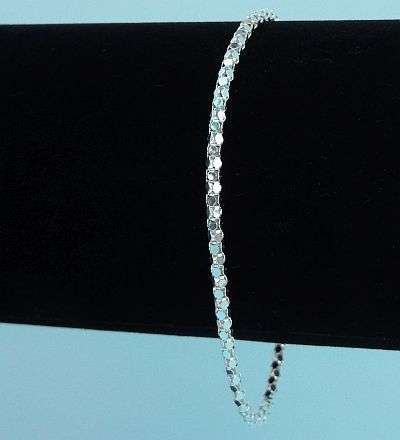 BREATHTAKING !!! 19 CM LADIES STERLING SILVER BRACELET COREANA BRACELET ....LAST TWO !!!!