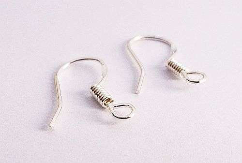 WOW !! WOW !! CREATE YOUR OWN "JEWELS " ...STERLING SILVER EARRING HOOKS ...BID PER PAIR !!!
