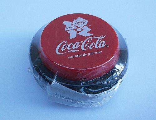 FANTASTIC COCA-COLA ADVERTISING YO-YO MADE FOR THE 2012 OLYMPICS ..5 COLORS AVAILABLE !! GET THE LOT