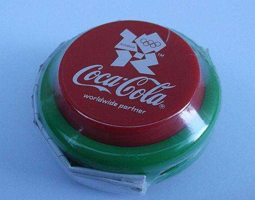FANTASTIC COCA-COLA ADVERTISING YO-YO MADE FOR THE 2012 OLYMPICS ..5 COLORS AVAILABLE !! GET THE LOT