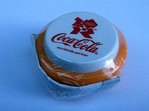 FANTASTIC COCA-COLA ADVERTISING YO-YO MADE FOR THE 2012 OLYMPICS ..5 COLORS AVAILABLE !! GET THE LOT