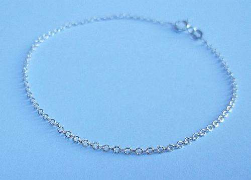 5 ON AUCTION !!! SWEET & PETITE ROUND LINK STERLING SILVER BRACELETS !!! FREE COMBINING !!! WOW !!!