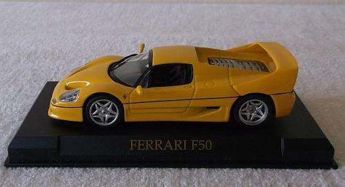 1:43 FERRARI F50 DIE CAST MODEL ON STAND ...AWESOME DETAILS