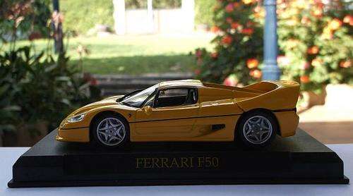 1:43 FERRARI F50 DIE CAST METAL MODEL ON STAND ...AWESOME DETAILS.....LAST ONE !!!